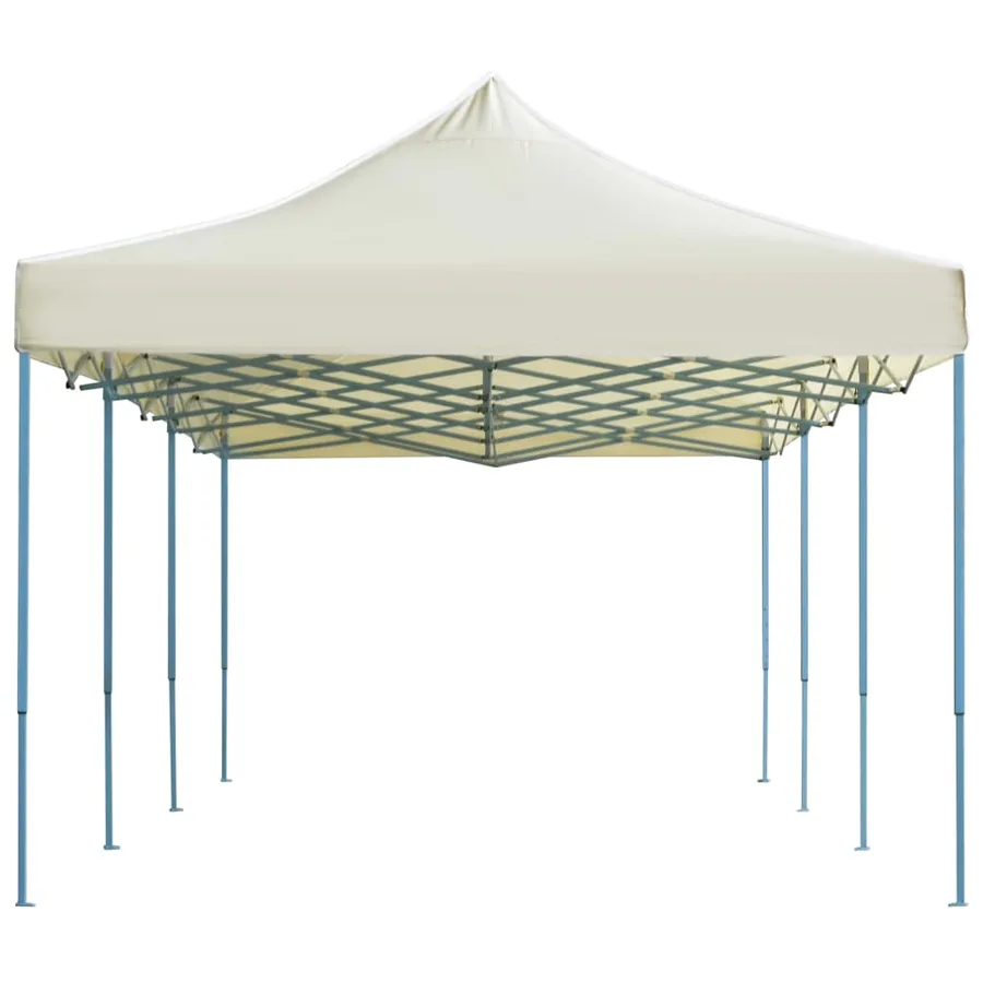 Tente de réception pliable escamotable 3x9 m crème - 3