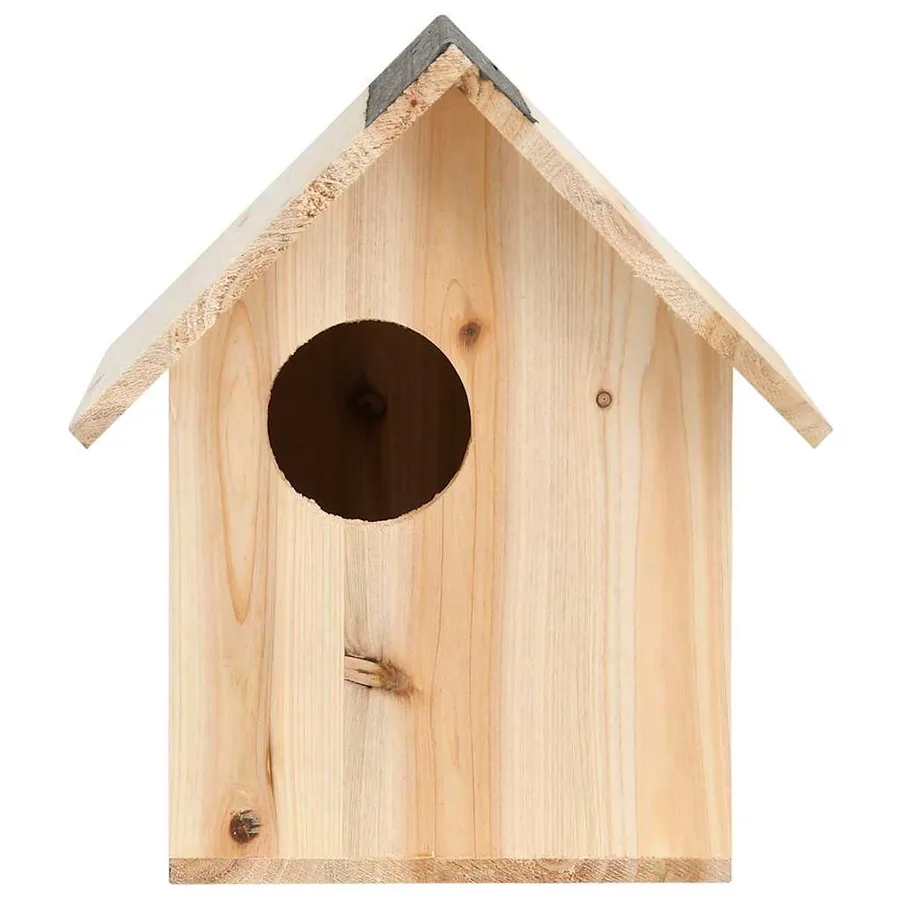 Maison pour écureuils Bois de sapin massif 26x25x29 cm - 3