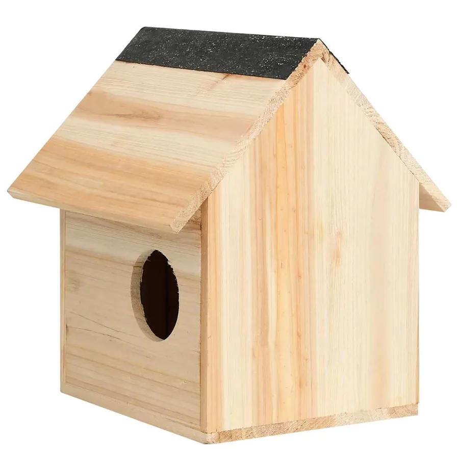 Maison pour écureuils Bois de sapin massif 26x25x29 cm - 5