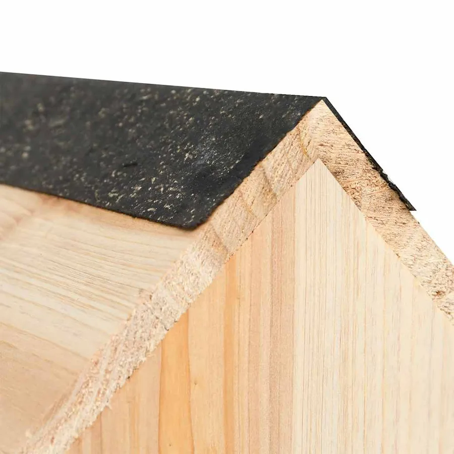 Maison pour écureuils Bois de sapin massif 26x25x29 cm - 6