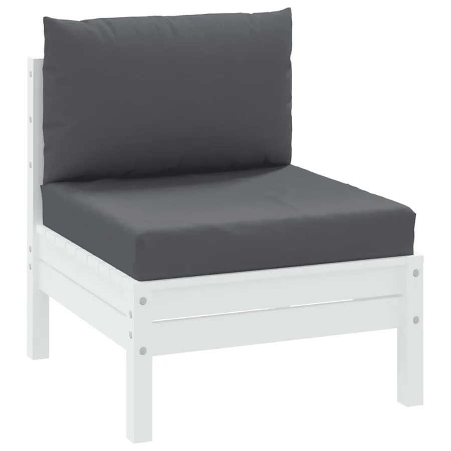 Coussins de palette lot de 2 anthracite tissu oxford - 3