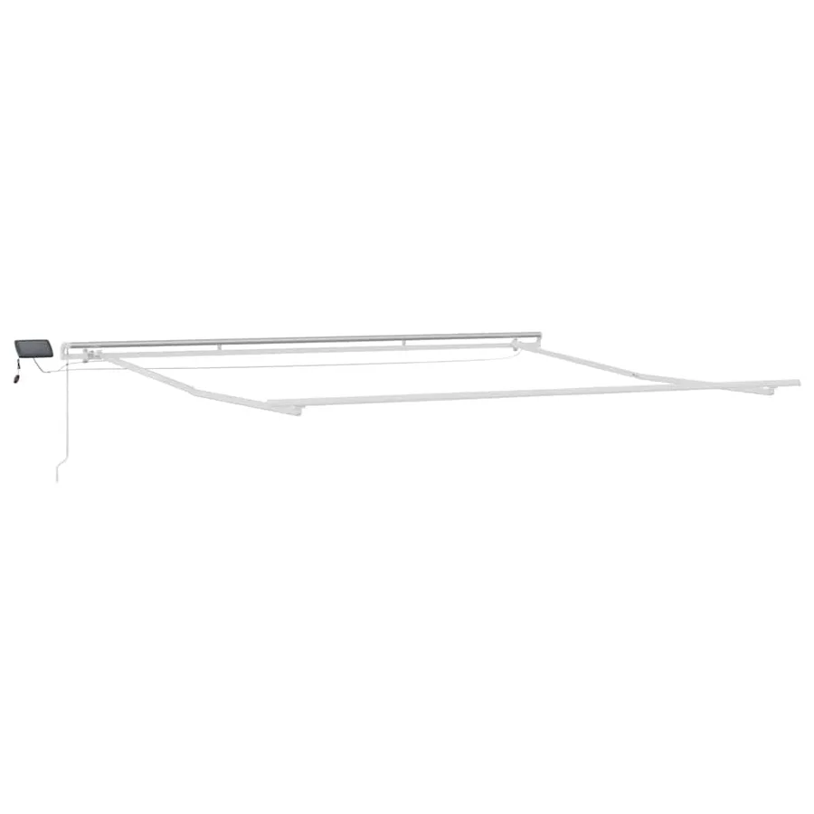 Cadre d'auvent Blanc 400 × 350 cm Aluminium - 2