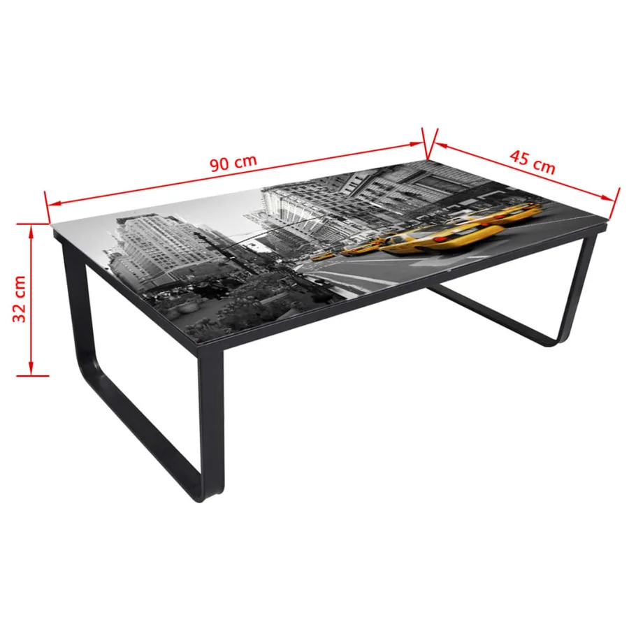 Table basse avec dessus de table rectangulaire - 5