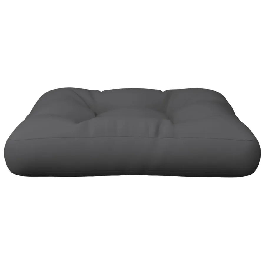 Coussin de palette 50x50x12 cm gris tissu - 5