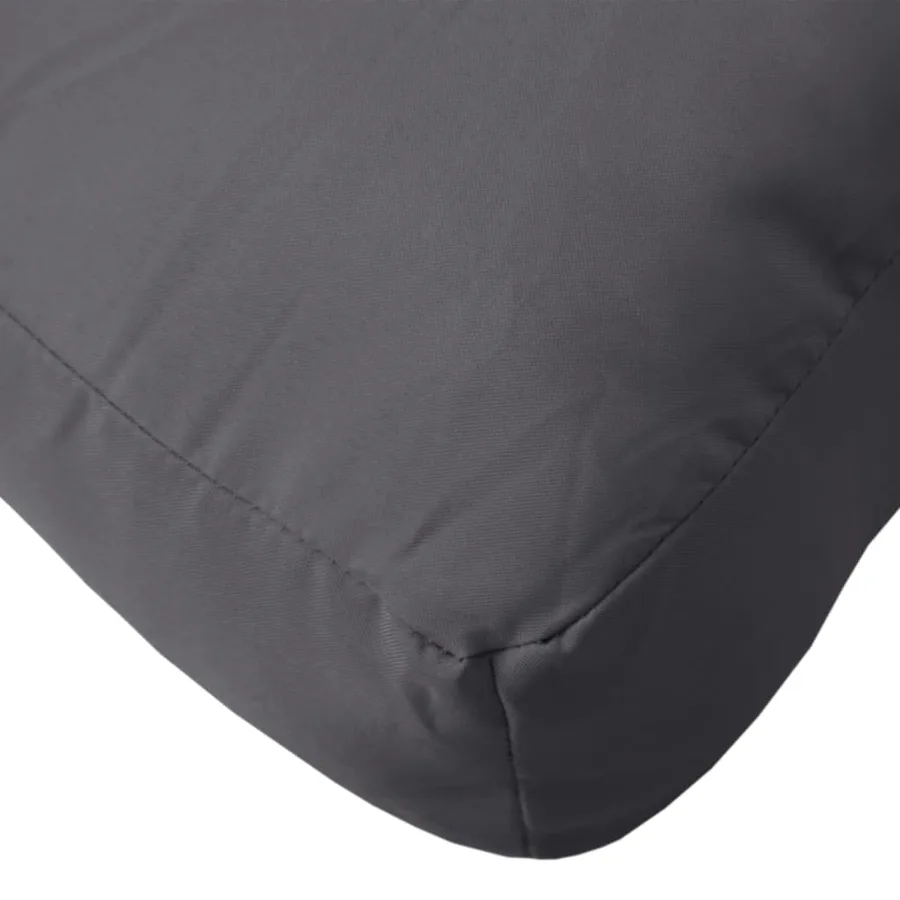 Coussin de palette 50x50x12 cm gris tissu - 7