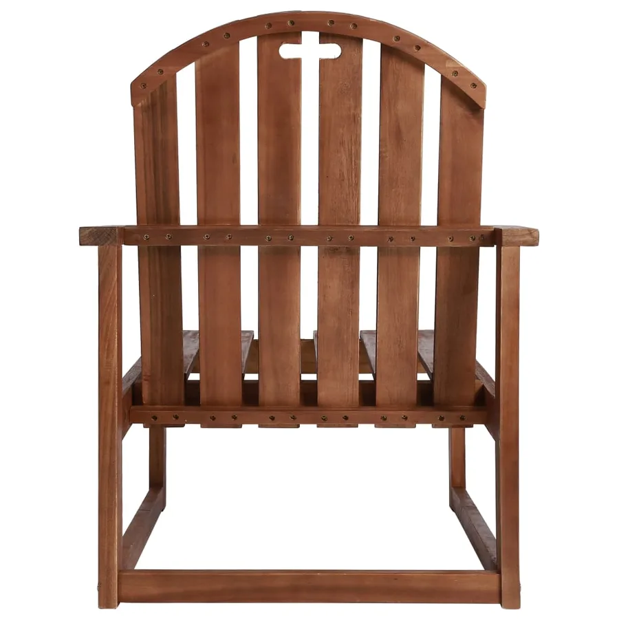 Chaises de jardin lot de 2 Bois d'acacia solide - 4