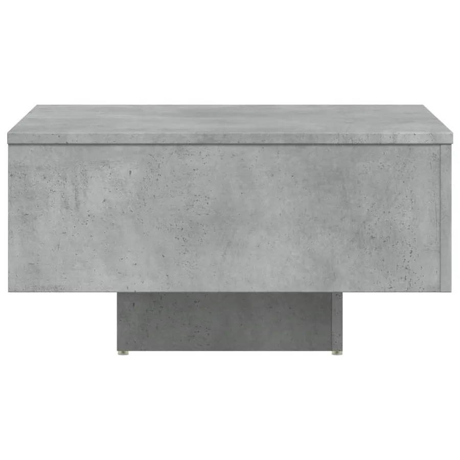 Table basse gris béton 60x60x31,5 cm bois d'ingénierie - 5