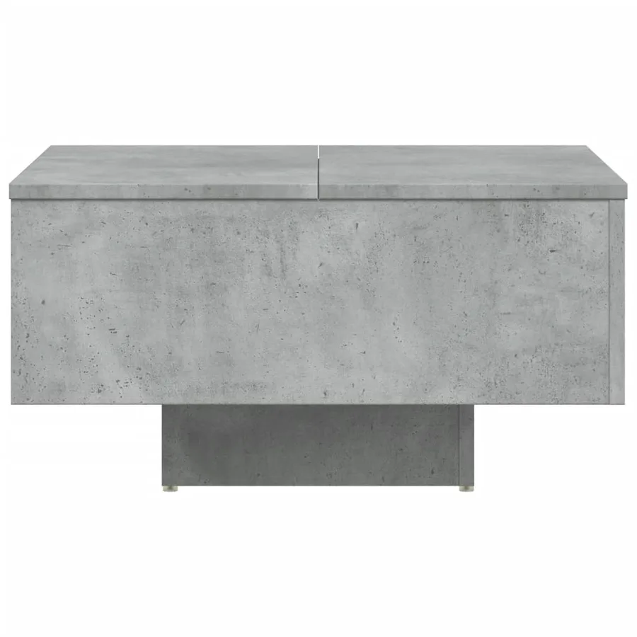 Table basse gris béton 60x60x31,5 cm bois d'ingénierie - 6