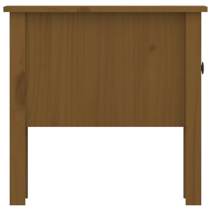 Tables d'appoint 2pcs Marron miel 50x50x49cm Bois massif de pin - 10