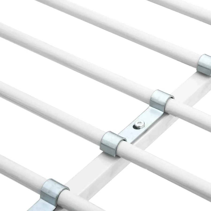 Lit superposé avec table sans matelas blanc métal 90x200 cm - 6