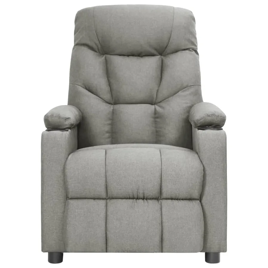 Fauteuil électrique de massage Gris clair Tissu - 3