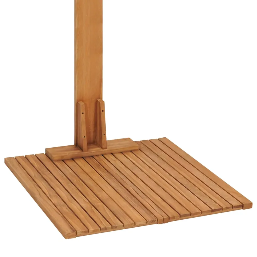 Douche de jardin 75x75x210 cm bois de teck solide - 9