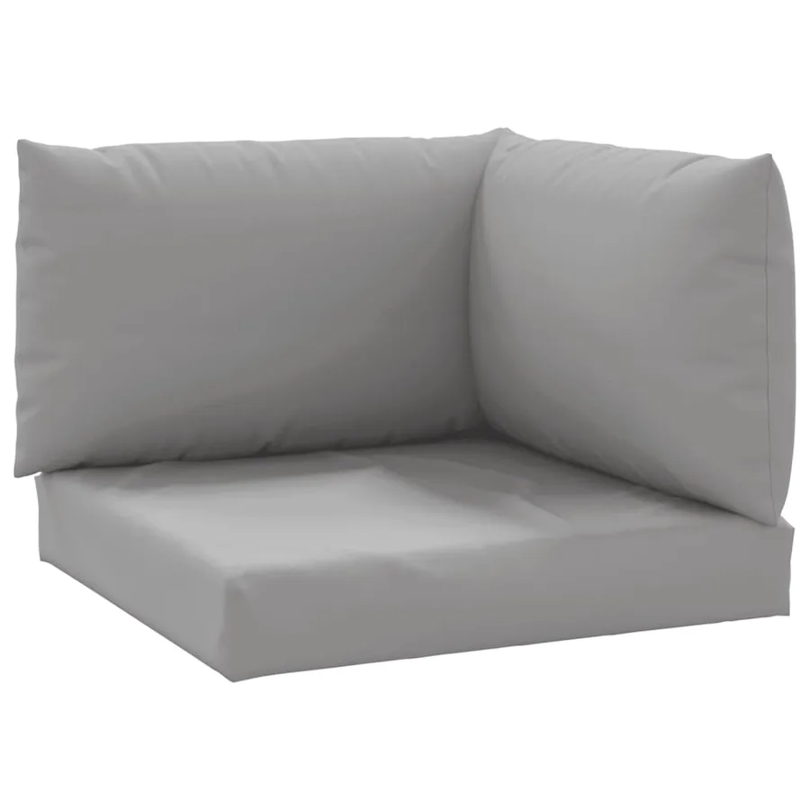 Coussins de palette lot de 3 gris tissu oxford - 2