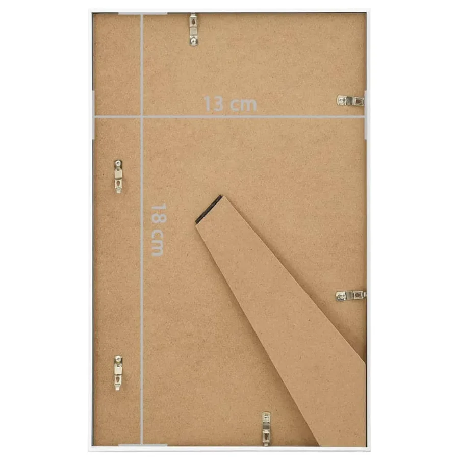 Collage de cadres photo 3 pcs de table Blanc 13x18 cm MDF - 8