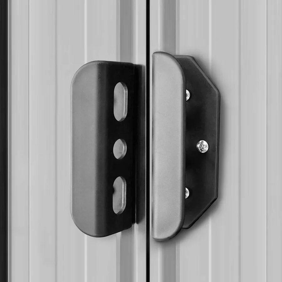 Abri de stockage pour jardin Métal Gris 204 x 132 x 186 cm - 9