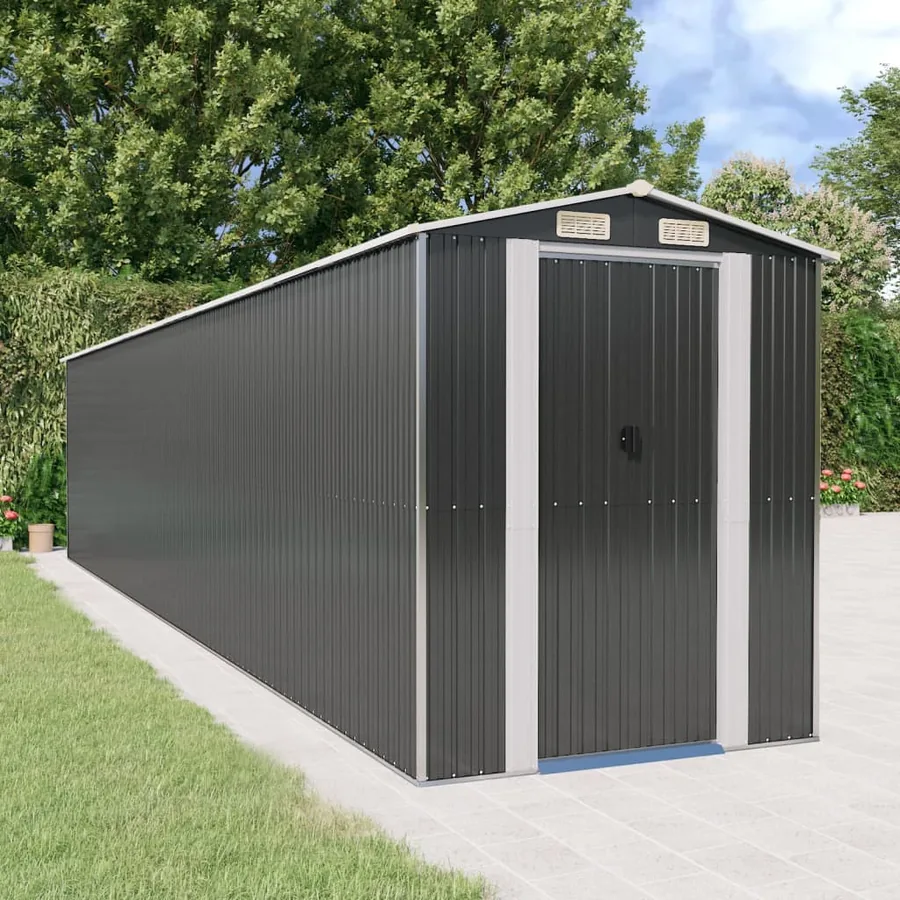 Abri de jardin Anthracite 192x938x223 cm Métal galvanisé