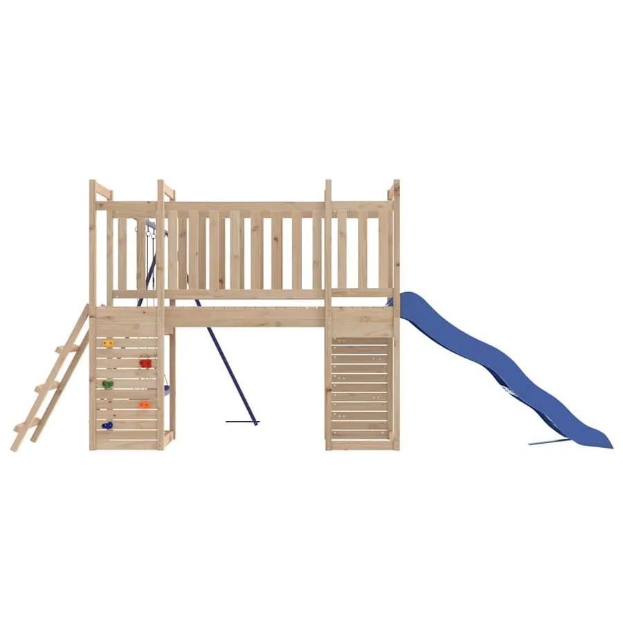 Aire de jeux d'extérieur bois de pin massif - 4