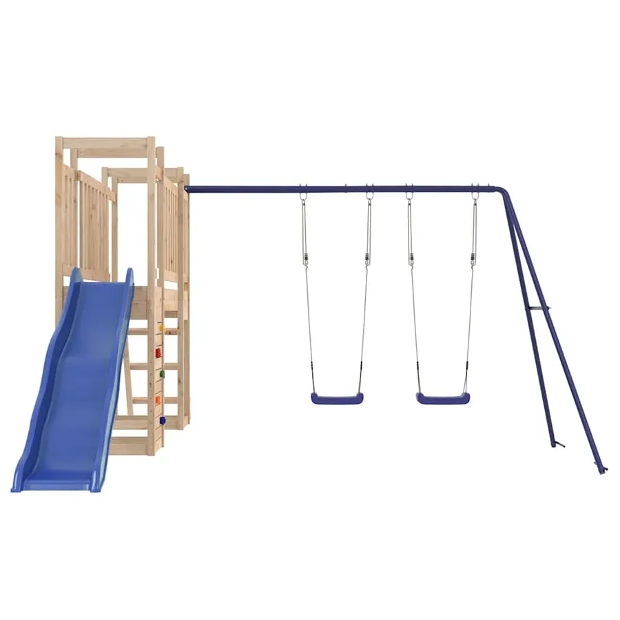 Aire de jeux d'extérieur bois de pin massif - 7