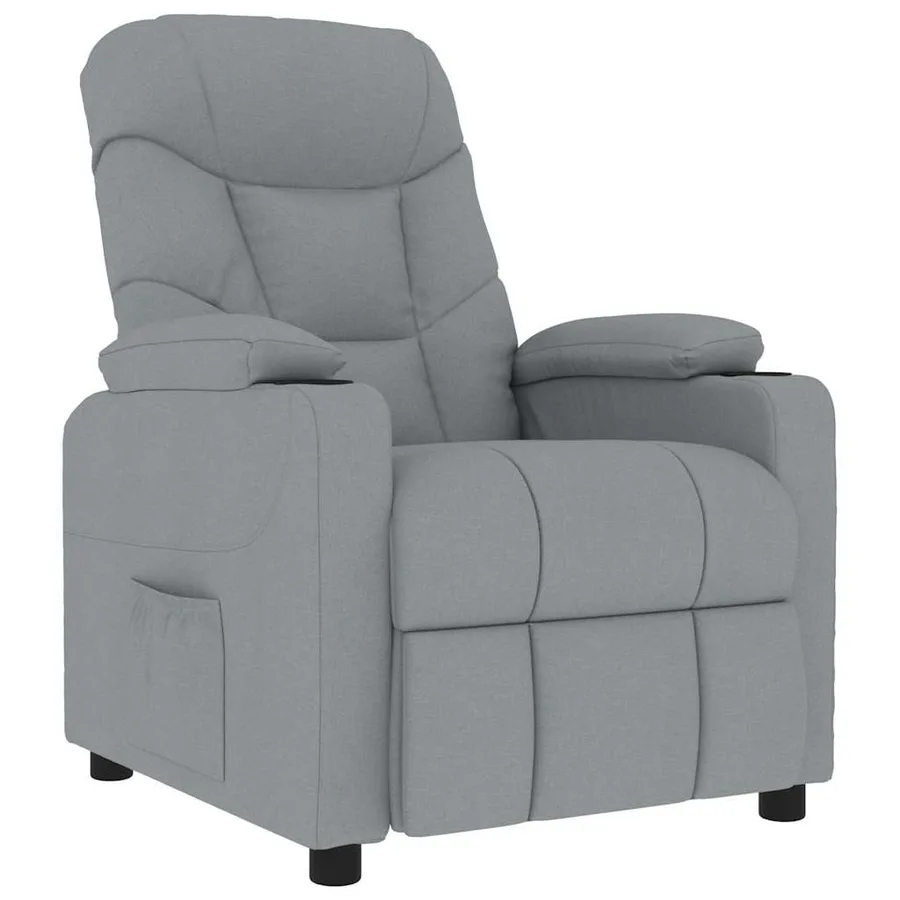 Fauteuil de massage Gris clair Tissu - 2