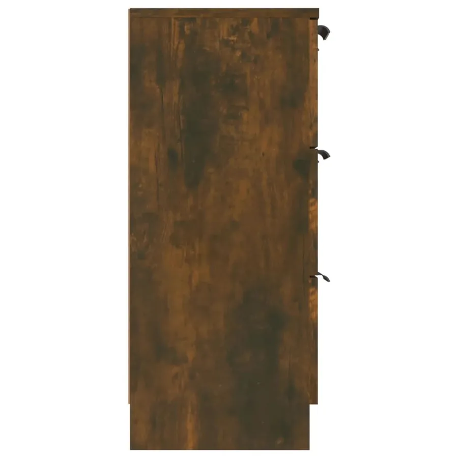 Buffet Chêne fumé 60x30x70 cm Bois d'ingénierie - 6