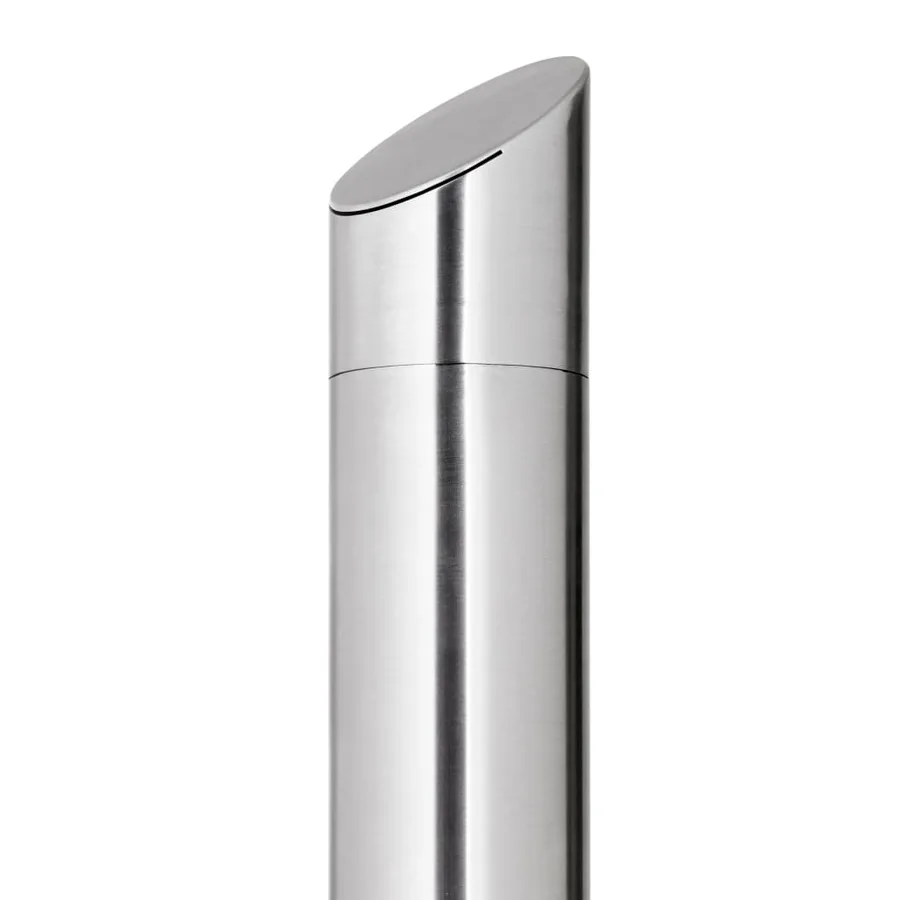 Douche de jardin avec base gris 225 cm Acier inoxydable - 9