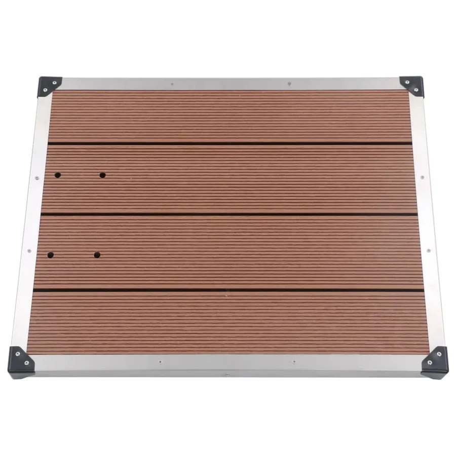 Douche de jardin avec base marron 220 cm Aluminium - 12