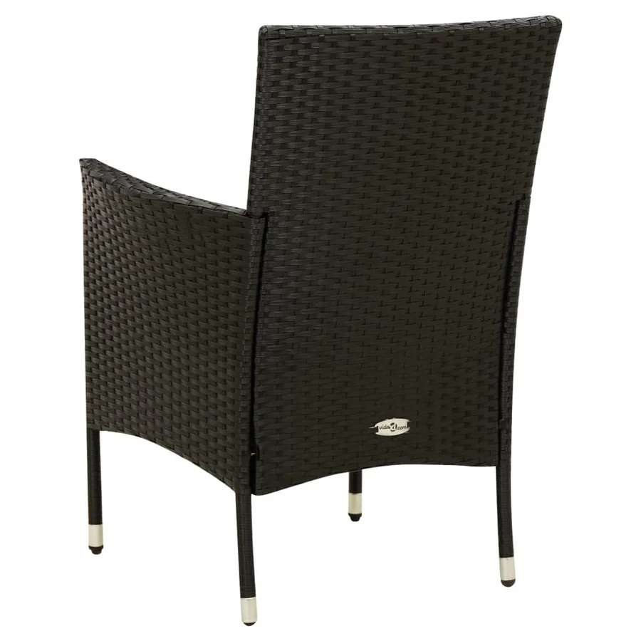 Ensemble à manger d'extérieur 5pcs avec coussins Résine tressée - 6