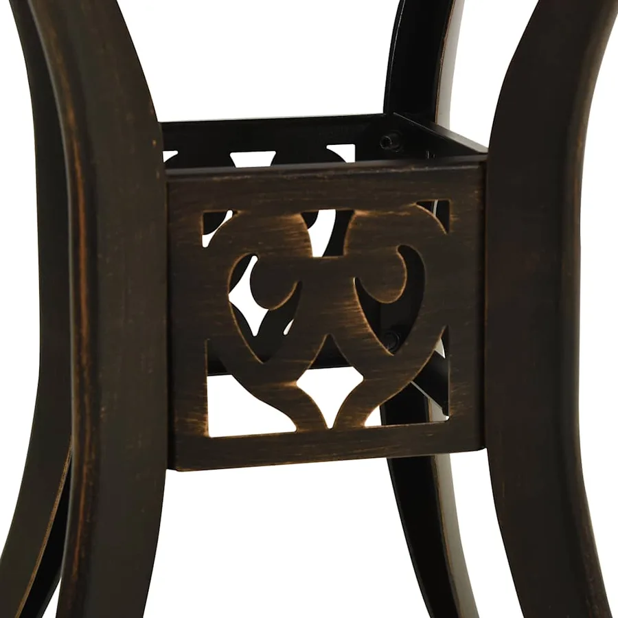 Ensemble de bistro 3 pcs Aluminium coulé Bronze - 13