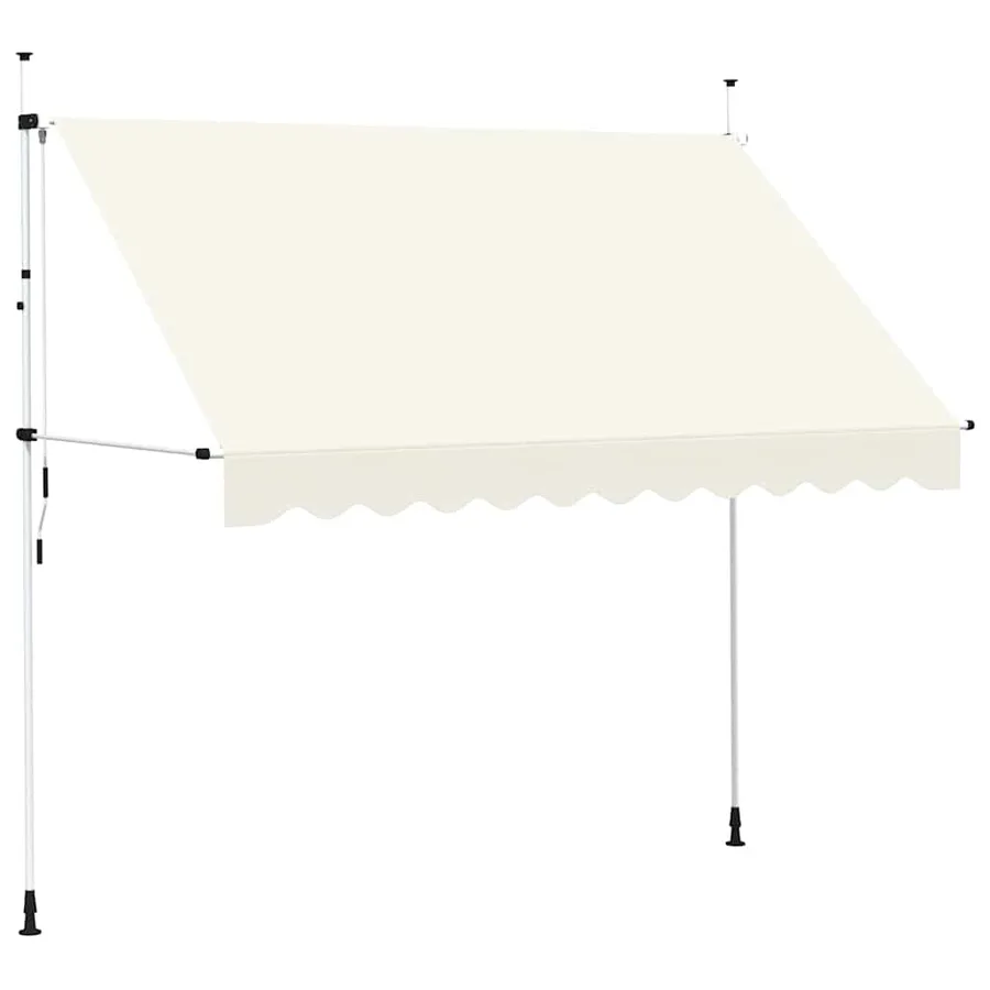 Auvent manuel rétractable 300 cm Crème - 2