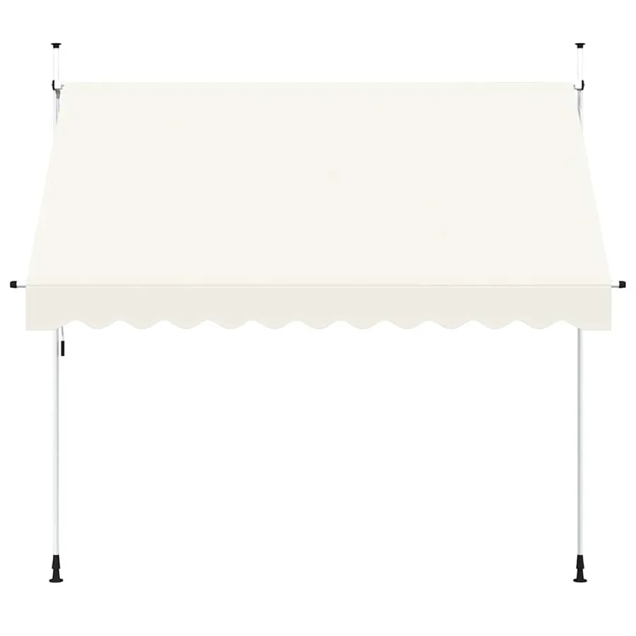 Auvent manuel rétractable 300 cm Crème - 3
