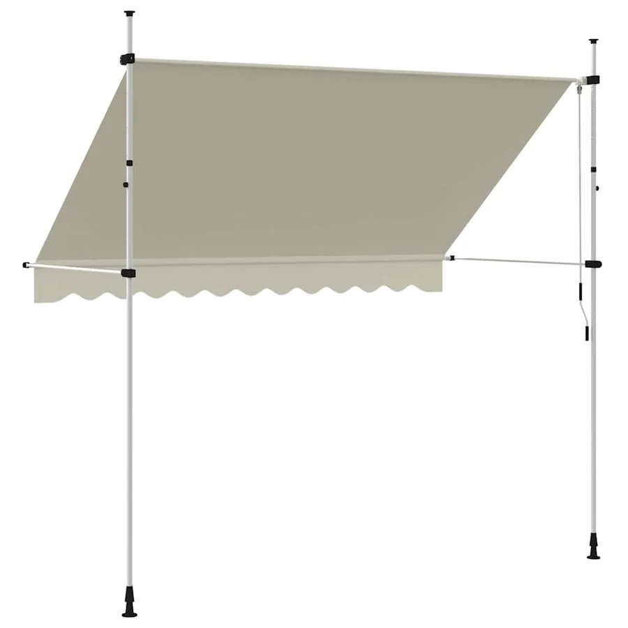 Auvent manuel rétractable 300 cm Crème - 5