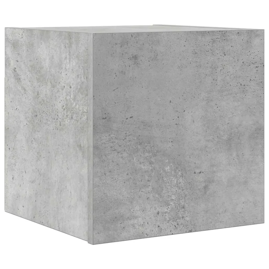 Meuble TV mural Gris béton 30,5x30x30 cm - 2