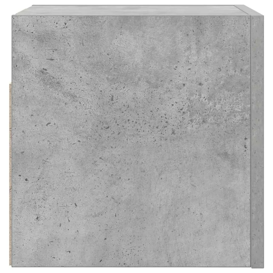 Meuble TV mural Gris béton 30,5x30x30 cm - 5