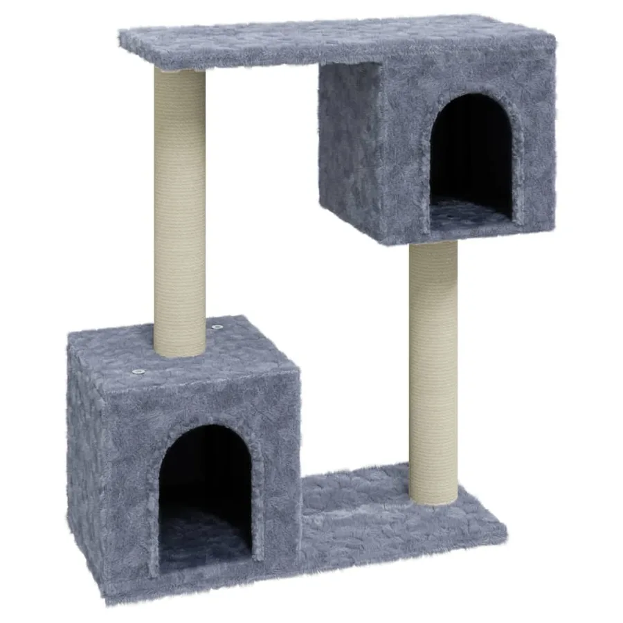 Arbre à chat avec griffoirs en sisal Gris clair 60 cm - 2