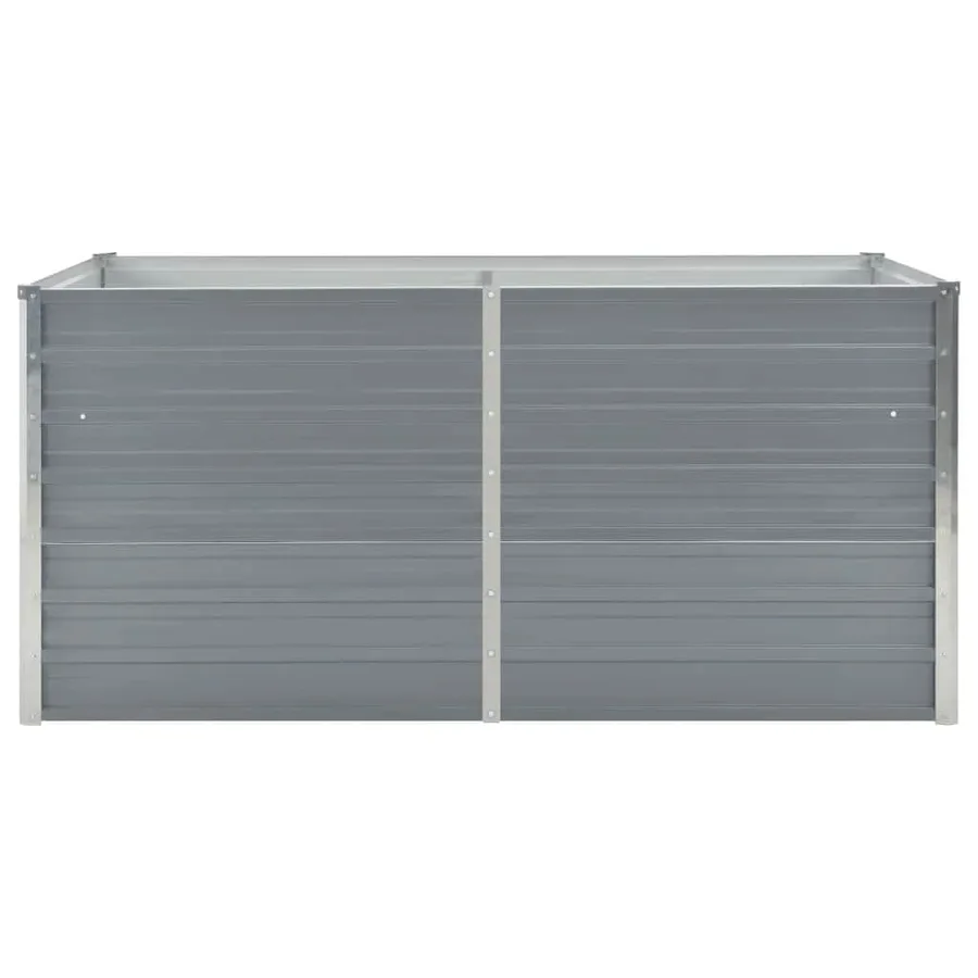 Jardinière 160 x 80 x 45 cm Acier galvanisé Gris - 3