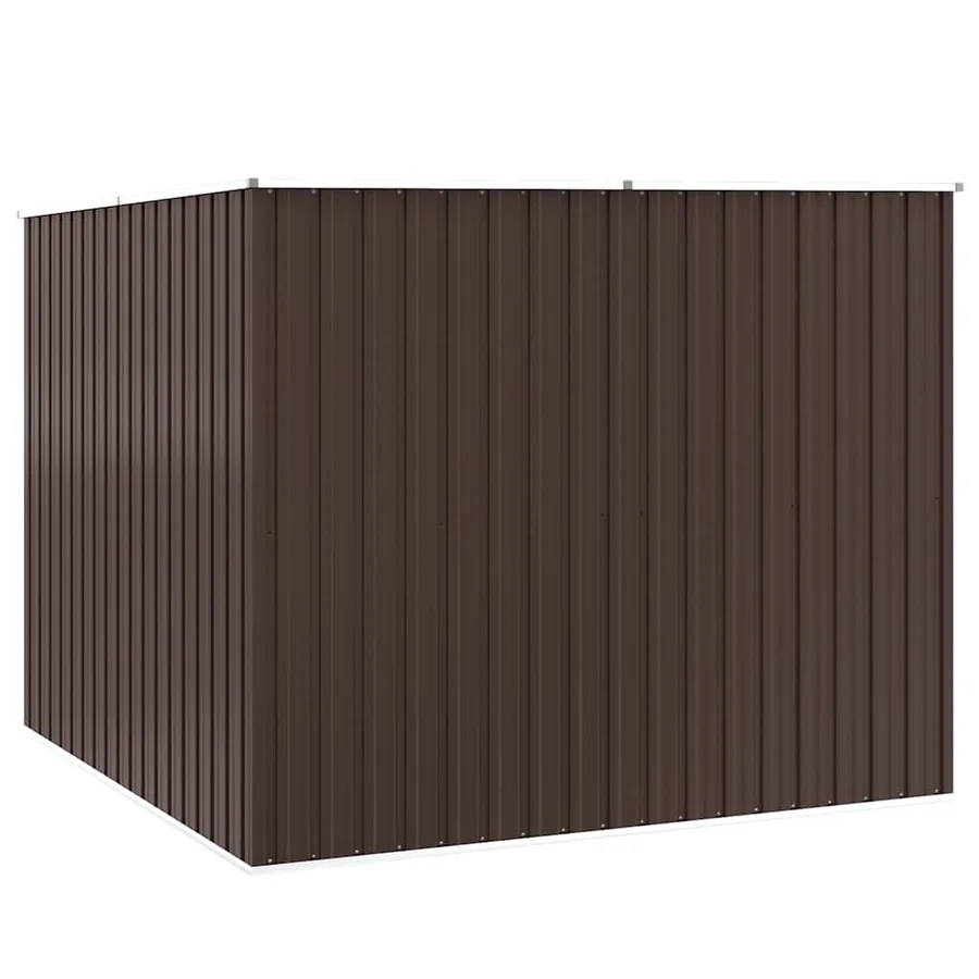 Abri de jardin Marrron 195x198x159 cm Métal galvanisé - 8