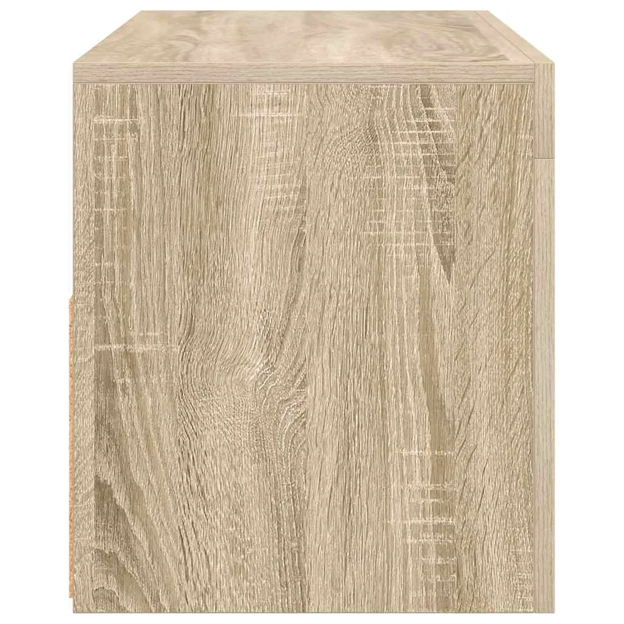 Meuble TV avec lumières LED chêne sonoma 90x35x40 cm - 9