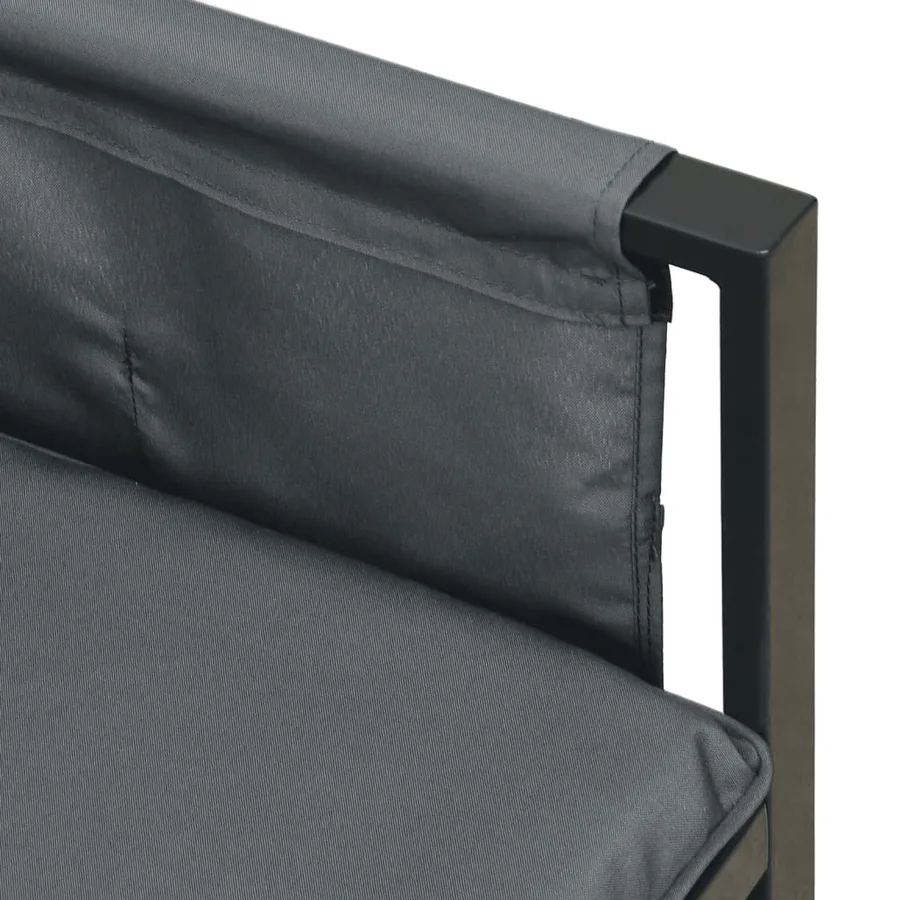 Salon de jardin 2 pcs anthracite acier - 8