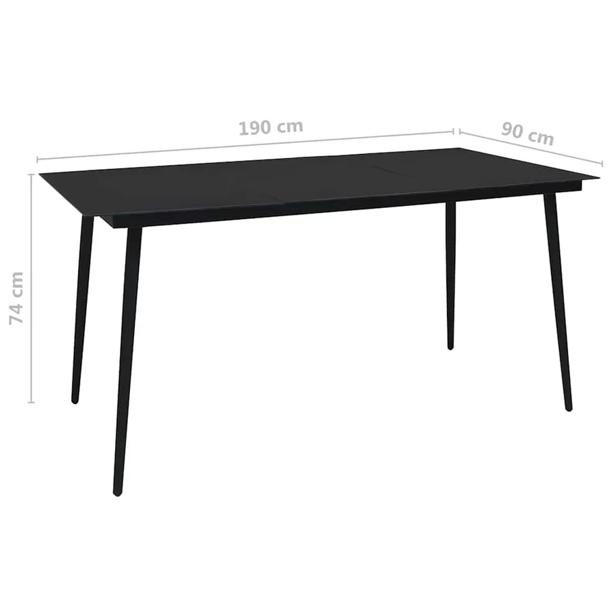 Ensemble à manger de jardin 7 pcs - 13