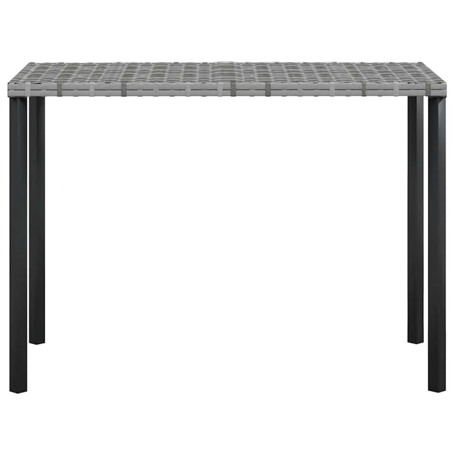 Ensemble de canapés en L 5pcs avec coussins résine tressée gris - 6