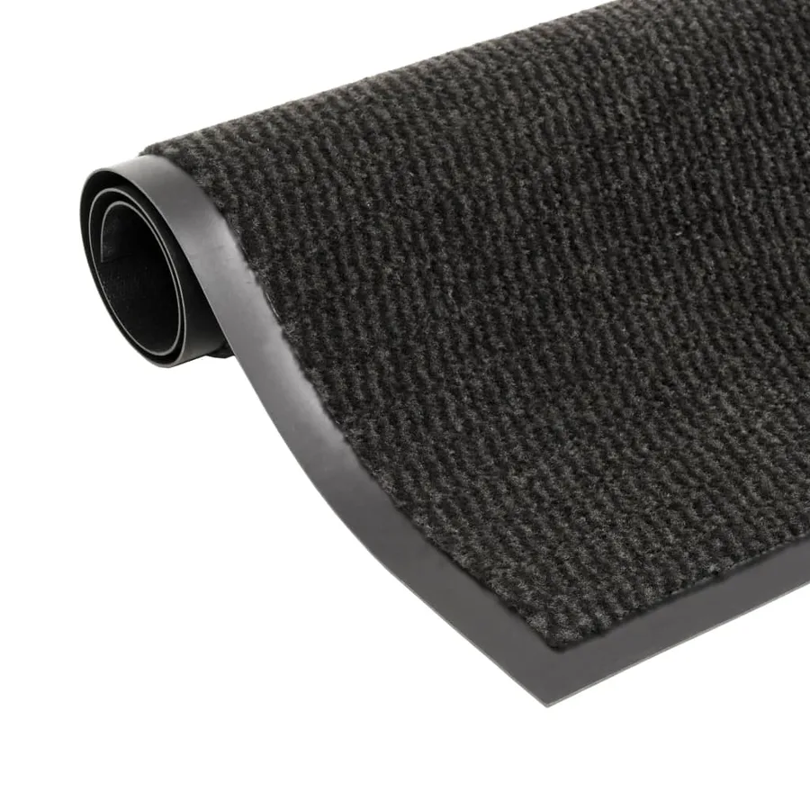 Paillassons rectangulaires 2 pcs 90 x 150 cm Noir - 2