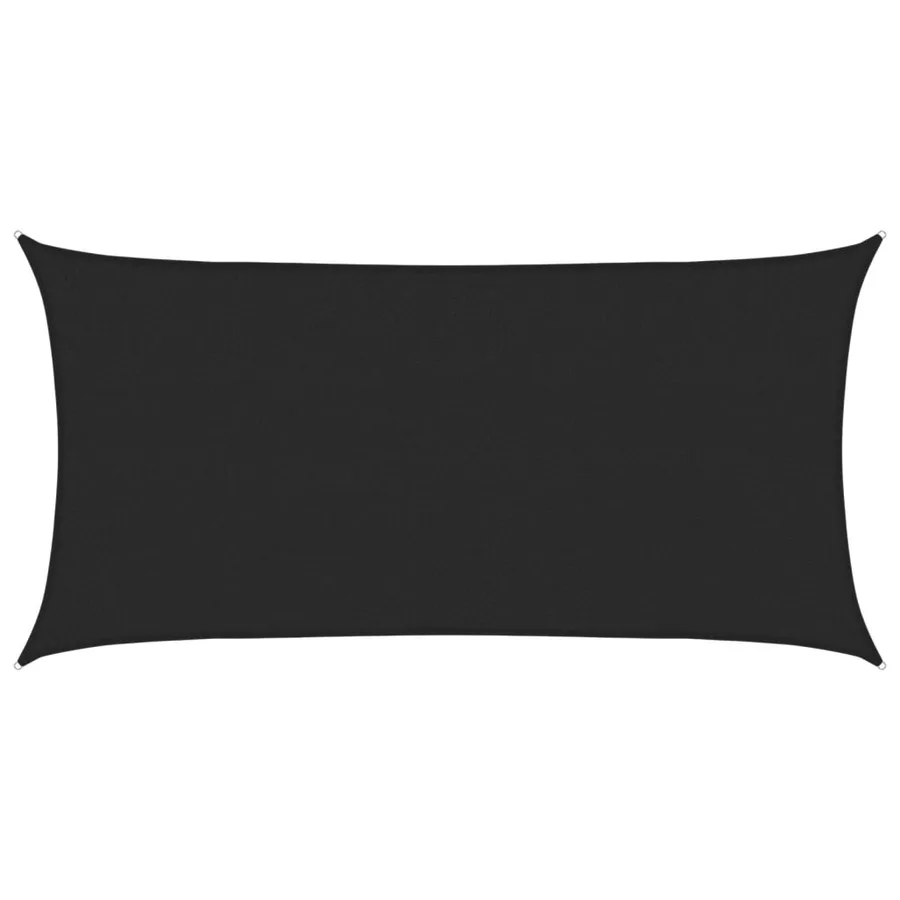 Voile d'ombrage 160 g/m² Noir 2x4 m PEHD - 2