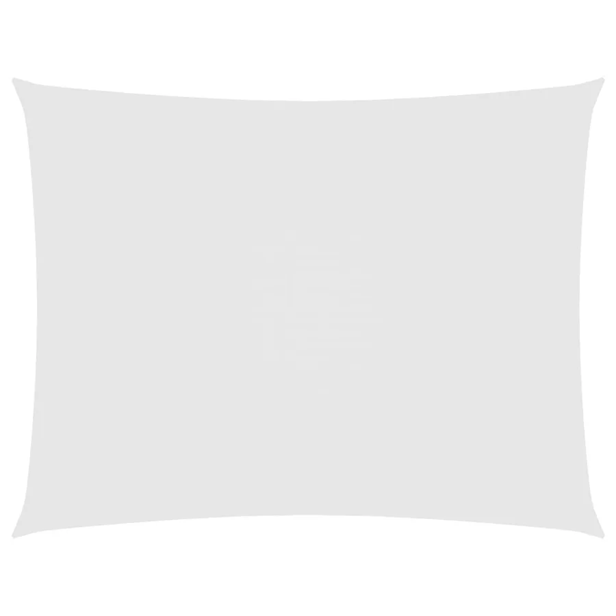 Voile de parasol Tissu Oxford rectangulaire 5x7 m Blanc - 2