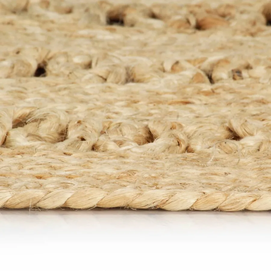 Tapis fait à la main Jute tressée 90 cm - 3