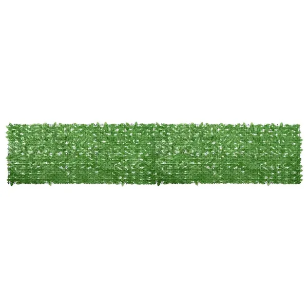 Écran de balcon avec feuilles vert 500x100 cm