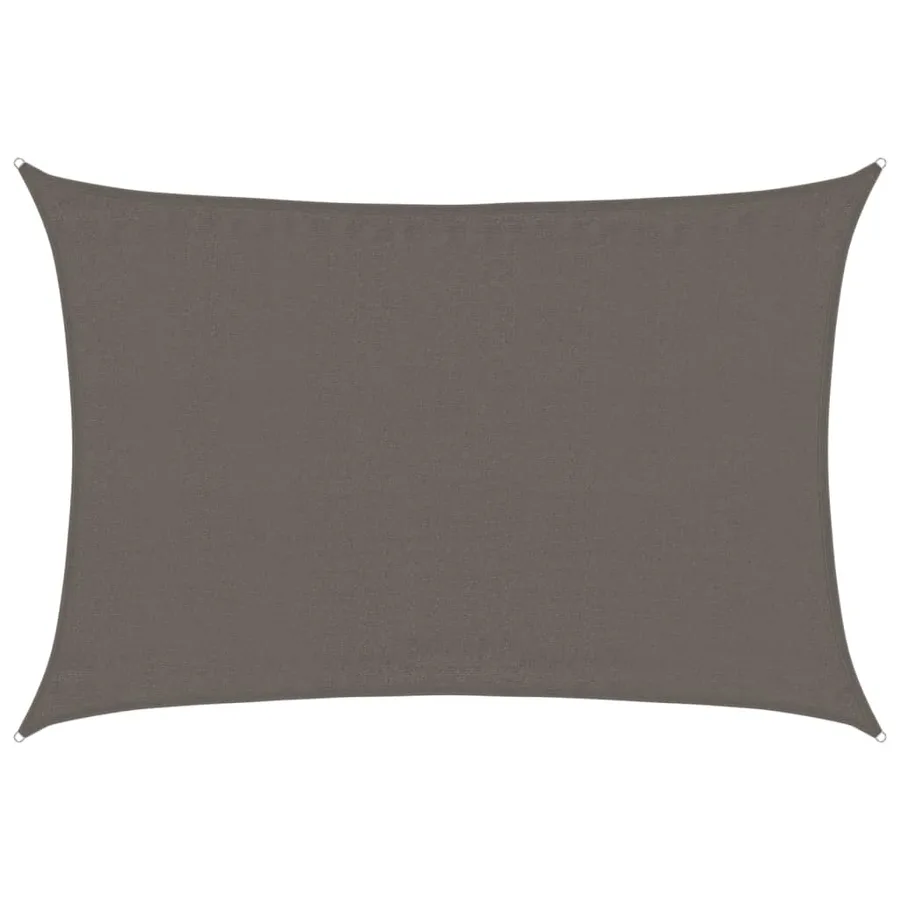 Voile d'ombrage 160 g/m² Anthracite 3,5x4,5 m PEHD - 2