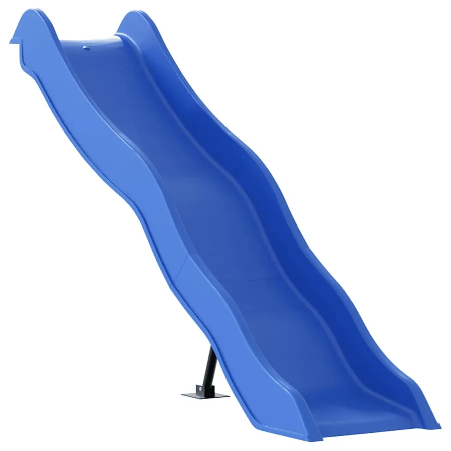 Toboggan de jeu bleu 169x38,5 cm polypropylène
