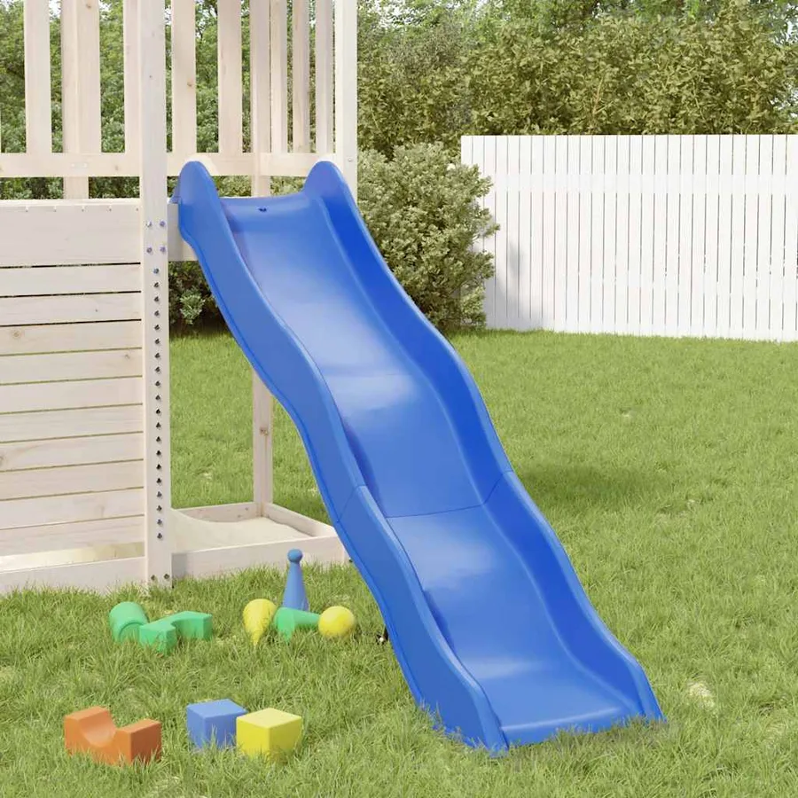 Toboggan de jeu bleu 169x38,5 cm polypropylène - 2