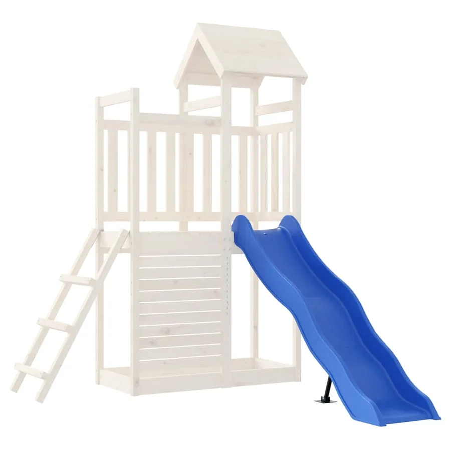 Toboggan de jeu bleu 169x38,5 cm polypropylène - 3
