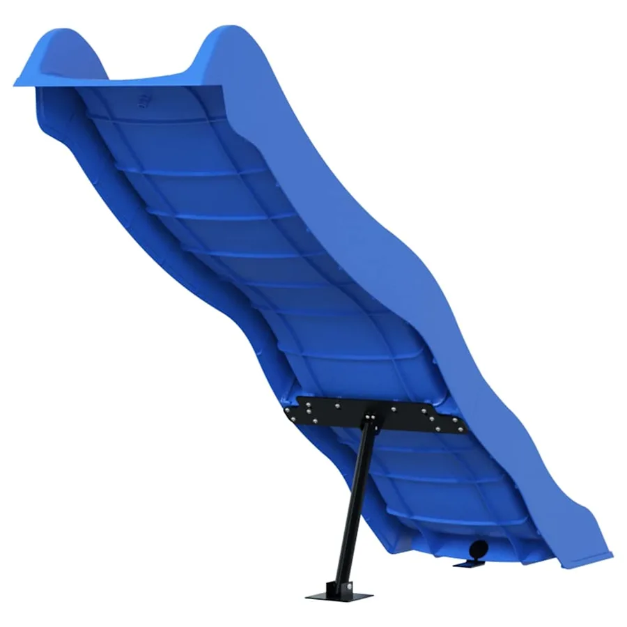 Toboggan de jeu bleu 169x38,5 cm polypropylène - 6